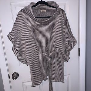 Brown and cream sweater